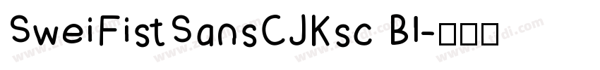 SweiFistSansCJKsc Bl字体转换